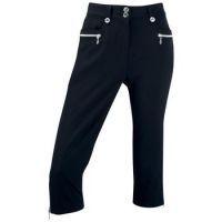 Edina Ladies Cropped Golf Trousers - Black