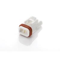 edac 570 002 000 200 2 way receptacle housing white