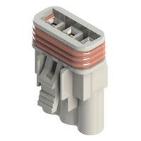 EDAC 572-003-000-200 3 Pin Receptacle White