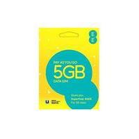 EE 4G PAYG 30 Day Preloaded Data Sim Card Pack with 5 GB