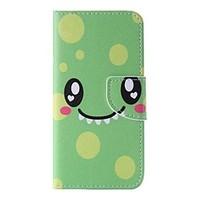 EFORCASE Green Smile Painted PU Phone Case for iphoneSE 5S 5 6 6S 6plus 6Splus