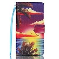 EFORCASE Hawaii Painted Lanyard PU Phone Case for Huawei P8lite