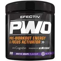 efectiv nutrition pwo pre workout activator 168g tub