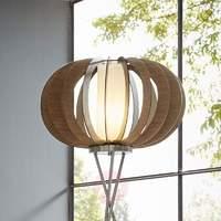 Effective Stellato floor lamp with wooden slats