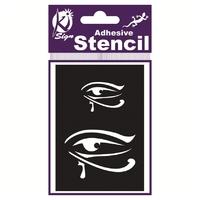 Egyptian Eye Air Brush Adhesive Stencil