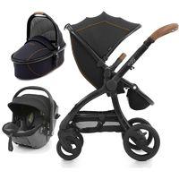 egg® Black Frame 3in1 i-Size Travel System-Espresso Black + Free Seat Liner of Your Choice worth £30!