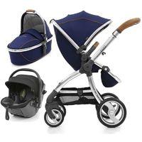 egg® Mirror Frame 3in1 i-Size Travel System-Regal Navy + Free Seat Liner of Your Choice worth £30!