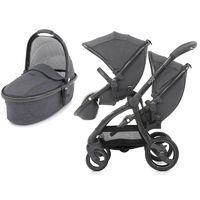 egg® Special Edition Tandem 2in1 Pram System With Changing Bag & Fleece Liner-Quantum Grey