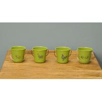Egg Holder Cup Buckets - Sage Rooster & Hens by Eddingtons