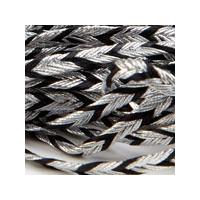 Egyptian Braid 4mm x 5m - Silver/Black