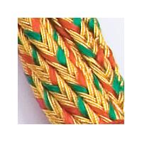 Egyptian Braid 4mmx5m Gold/Green & Red