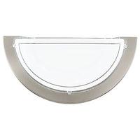 eglo planet wall light brushed chrome