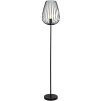 Eglo 49474 Newtown 1 Light Floor Lamp In Black