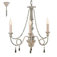 Eglo 49821 Colchester 3 Light Ceiling Pendant Light In Antique Taupe And Wood