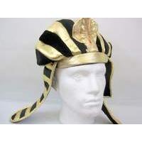 Egyptian Ruler Hat Gold & Black