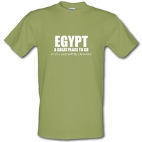egypt a great place to go if you like water cannons male t shirt