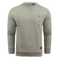 Ego Marled Sweatshirt with Chest Pocket in Grey