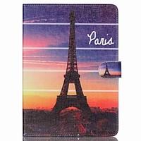 Eiffel Tower Folio Leather Stand Cover Case With Stand for iPad Air