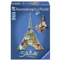 eiffel tower silhouette jigsaw puzzle 960 piece