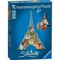 Eiffel Tower 960 Piece Silhouette Jigsaw Puzzle