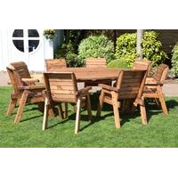 Eight Seater Circular Outdoor Table Set