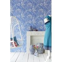 eijffinger wallpapers floral damask royal blue 341523