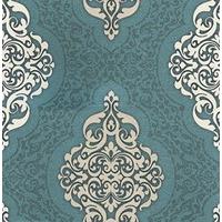 eijffinger wallpapers trailing motif teal 341353