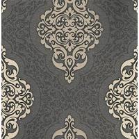 eijffinger wallpapers trailing motif black 341354