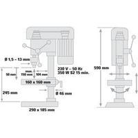 Einhell BT-BD 401 Box column drill press 350 W Total height 590 mm 230 V