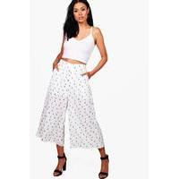 Eiffel Tower Wide Leg Culottes - ivory