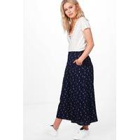 Eiffel Tower Wide Leg Culottes - navy