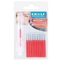 Ekulf Interdental Brush ph 0, 5 mm, Red 0.5mm