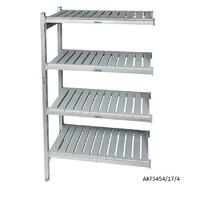 Eko fit Aluminium Shelving - 4 Shelf levels 450d x 885 Extension Bay