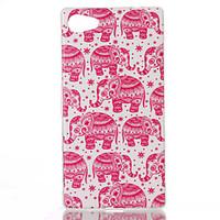 elephant pattern tpu phone case for xperia z5 compactz5mini