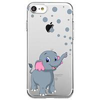 Elephant Spit Bubbles For Ultra Thin Transparent Pattern Case Back Cover Case Soft Rubber for iPhone 7 Plus 7 6s Plus 6 Plus 6s 6 SE 5s 5