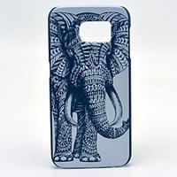 Elephant Tattoo Pattern Hard Case Cover for Samsung Galaxy S6