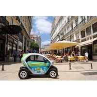 electric car with gps audio guide downtown lisbon