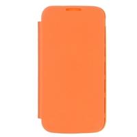 Elegant Back Cover Flip PU Leather Battery Housing Case for Samsung Galaxy S4 i9500/i9505 Orange