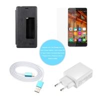 Elephone 4-in-1 Suit Package USB 2.0 Quick Charger Adapter + Quick Charge USB 3.1 Type-C Cable + Tempered Glass Screen Protector Film + Protective C