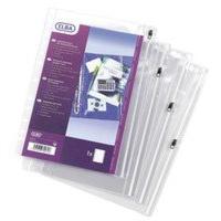 ELBA RING BINDER ZIP POCKETS PK10 CLEAR