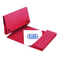 Elba Longflap Document Wallet 290gsm Red