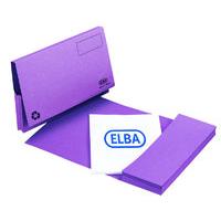 Elba Longflap Document Wallet 290gsm Purple