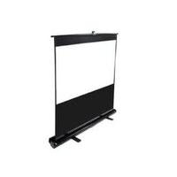 elite f120nwh black floor up ez cinema projection screen