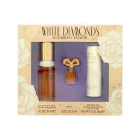 Elizabeth Taylor White Diamonds Gift Set 30ml EDT + 3.7ml Parfum + 28g Satin Body Talc