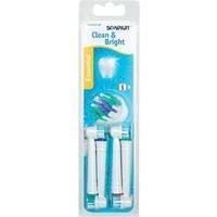 Electric toothbrush brush attachments ScanPart Clean & Bright Flossing 4 pc(s) White