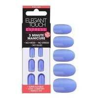 elegant touch express polish nails cornflower blue