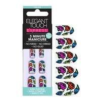 Elegant Touch Express Polish Nails - Neon Roses