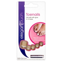 ElegantTouch Toenails 24 Nails in 10 Sizes