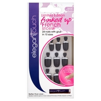 elegant touch funked up french storm short length nails