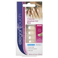 Elegant Touch Classic French American Bare Medium Length Nails